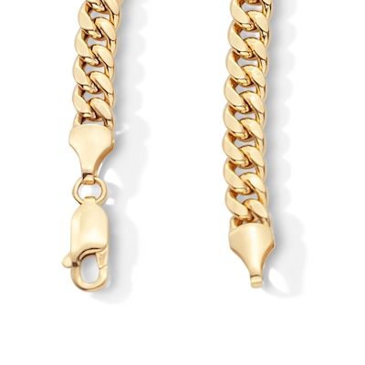 10K Semi-Solid Gold Cuban Curb Chain