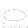 Thumbnail Image 2 of 030 Gauge Double Loop Link Chain Anklet in 10K Hollow Gold - 10"