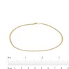 Thumbnail Image 1 of 030 Gauge Double Loop Link Chain Anklet in 10K Hollow Gold - 10"