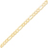 120 Gauge Hollow Figaro Chain Bracelet in 10K Gold - 8.5"