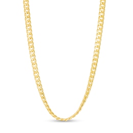 3.5mm Cuban Curb Chain Necklace in 10K Semi-Solid Gold - 18&quot;