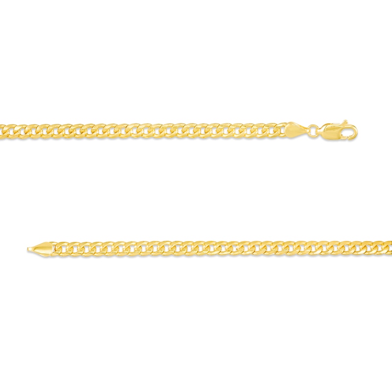 3.5mm Cuban Curb Chain Necklace in 10K Semi-Solid Gold - 18"