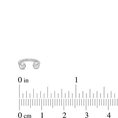 Solid Stainless Steel CZ and Crystal Horseshoe Barbell Set - 16G