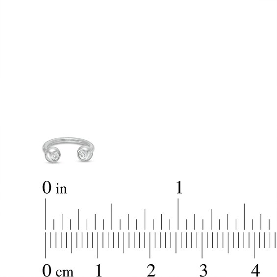 Solid Stainless Steel CZ and Crystal Horseshoe Barbell Set - 16G
