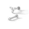 Thumbnail Image 0 of Solid Stainless Steel CZ and Crystal Stud Set - 18G 1/4"