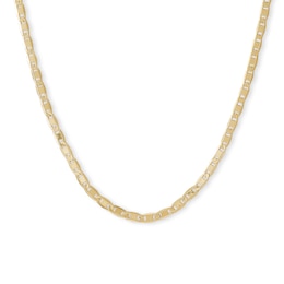 080 Gauge Valentino Chain Necklace in 10K Hollow Gold - 20&quot;