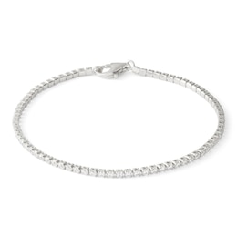 Child's Cubic Zirconia Tennis Bracelet in Solid Sterling Silver - 6&quot;