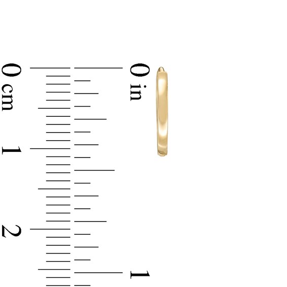 Child's Huggie Hoop Earrings in 14K Gold