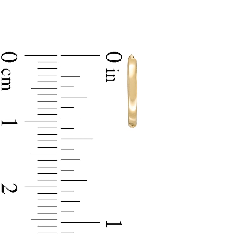 Main Image 2 of Child's Huggie Hoop Earrings in 14K Gold