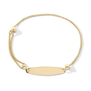Child's 10K Solid Gold ID Bolo Bracelet - 7"