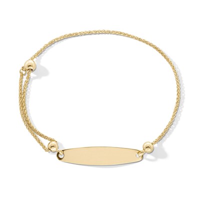 Child's 10K Solid Gold ID Bolo Bracelet - 7"