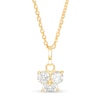 Thumbnail Image 0 of Child's Cubic Zirconia Butterfly Pendant in 10K Gold - 15"