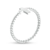 Thumbnail Image 1 of Child's Cross Rope Ring in Sterling Silver - Size 4