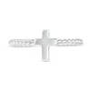 Thumbnail Image 2 of Child's Cross Rope Ring in Sterling Silver - Size 4