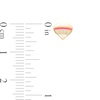 Thumbnail Image 2 of Child's Cubic Zirconia Pink and White Enamel Stripe Heart Stud Earrings in 10K Gold
