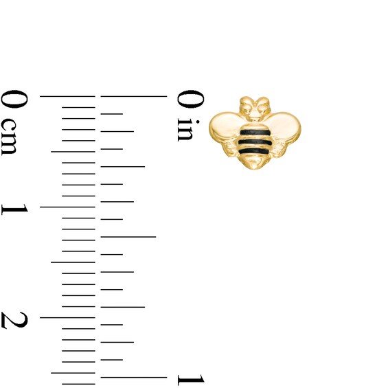 Child's Bumblebee Stud Earrings in 10K Gold