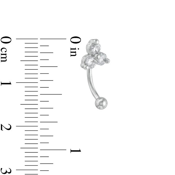 Solid and Tube Stainless Steel CZ Rook Barbell Set - 16G