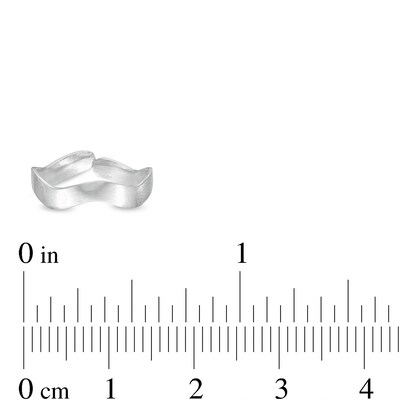 Brushed-Finish Wavy Toe Ring in Sterling Silver
