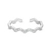 Thumbnail Image 1 of Hammered Zig-Zag Toe Ring in Sterling Silver