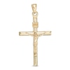 Thumbnail Image 0 of Crucifix Cross Necklace Charm in 10K Stamp Hollow Gold