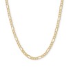 Thumbnail Image 1 of Made in Italy 080 Gauge Figaro Chain Necklace in 14K Hollow Gold - 18"