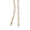 Thumbnail Image 2 of Made in Italy 080 Gauge Figaro Chain Necklace in 14K Hollow Gold - 18"