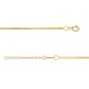 Thumbnail Image 2 of Herringbone Chain Anklet in 10K Solid Gold - 10"