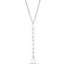 Thumbnail Image 0 of Made in Italy Mirror Disc Drop "Y" Necklace in Sterling Silver - 17"
