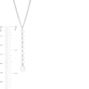 Thumbnail Image 1 of Made in Italy Mirror Disc Drop "Y" Necklace in Sterling Silver - 17"