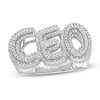 1/6 CT. T.W. Diamond "CEO" Ring in Sterling Silver