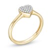 1/10 CT. T.W. Composite Diamond Heart Ring in 10K Gold