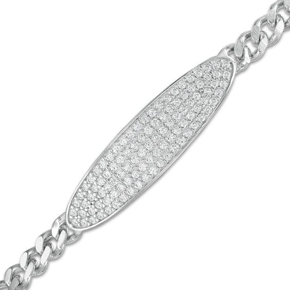 Cubic Zirconia Bracelet in Sterling Silver - 7.25"