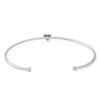 Thumbnail Image 2 of Sterling Silver CZ Heart Cuff Bracelet - 7"