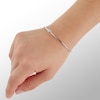 Thumbnail Image 4 of Sterling Silver CZ Heart Cuff Bracelet - 7"