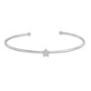 Cubic Zirconia Star Cuff in Sterling Silver