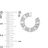 Thumbnail Image 2 of Baguette and Round Cubic Zirconia Stud Earrings in Sterling Silver