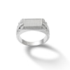 Thumbnail Image 1 of Sterling Silver CZ Baguette and Round Rectangular Ring