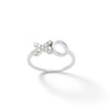 Thumbnail Image 0 of Cubic Zirconia "XO" Ring in Solid Sterling Silver - Size 7