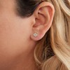 Thumbnail Image 2 of 1/10 CT. T.W. Composite Cushion Diamond Stud Earrings in 10K Gold