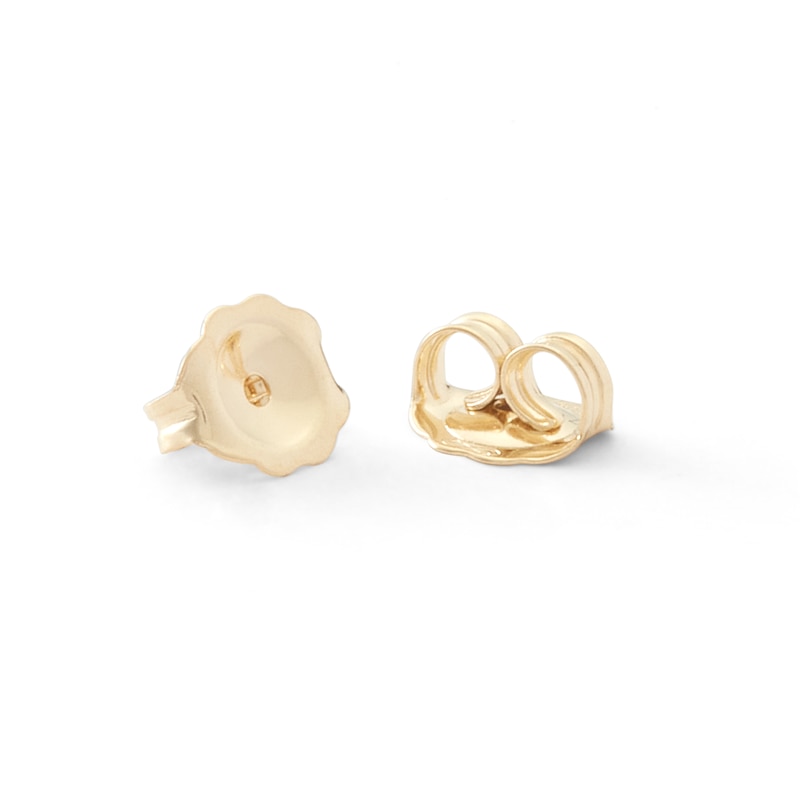 Main Image 2 of 1/10 CT. T.W. Composite Diamond Circle Stud Earrings in 10K Gold