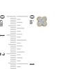 Thumbnail Image 2 of 1/10 CT. T.W. Composite Diamond Clover Stud Earrings in 10K Gold