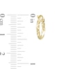 Thumbnail Image 2 of 12mm Twist Hoop Earrings in 10K Tube Hollow Gold