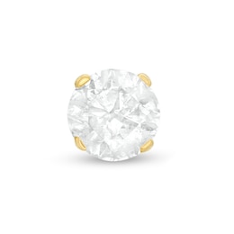 Single 1/4 CT. Diamond Solitaire Stud Earring in 10K Gold