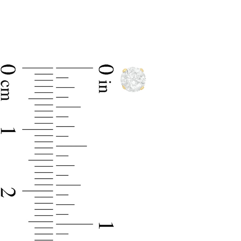 Main Image 2 of 10K Gold 1/4 CT. T.W. Diamond Solitaire Single Stud