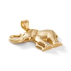 Thumbnail Image 2 of Multi-Finish Elephant Necklace Charm in 10K Gold