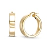 Thumbnail Image 0 of Made in Italy 25mm Square Hoop Earrings in 10K Gold Tube