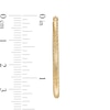 Thumbnail Image 2 of Made in Italy 30mm Diamond-Cut Tube Hoop Earrings in 10K Gold