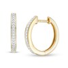 Thumbnail Image 0 of 1/10 CT. T.W. Diamond Huggie Hoop Earrings in 10K Gold