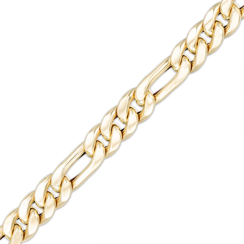 Made in Italy 6mm Hollow Figaro Chain Bracelet in 10K Gold – 8.5"