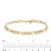 Made in Italy 6mm Hollow Figaro Chain Bracelet in 10K Gold – 8.5"